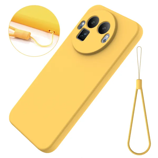 RUBBER Ochranný obal pre Realme GT 8 Pro žltý
