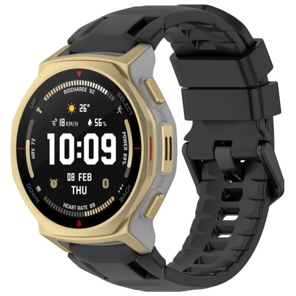 SILICONE Vymeniteľný remienok pre Amazfit T-Rex 3 Pro 44mm čierny
