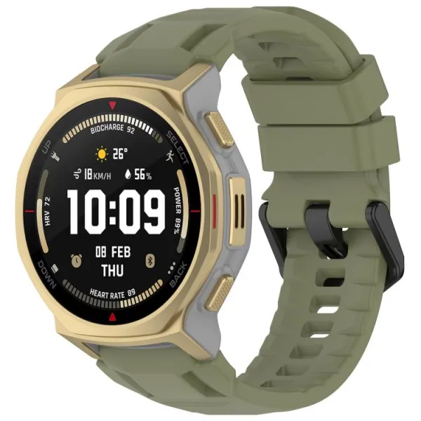 SILICONE Vymeniteľný remienok pre Amazfit T-Rex 3 Pro 44mm zelený