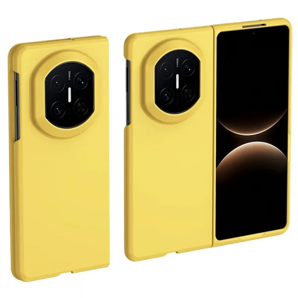 PLASTIC Ochranný plastový kryt pre Huawei Mate X7 žltý