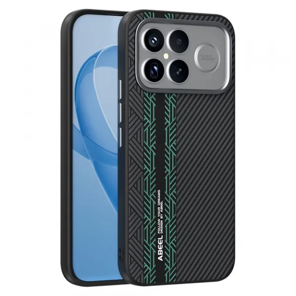 ABEEL RELIEF Ochranný obal pre POCO F8 Ultra BLACK-GREEN