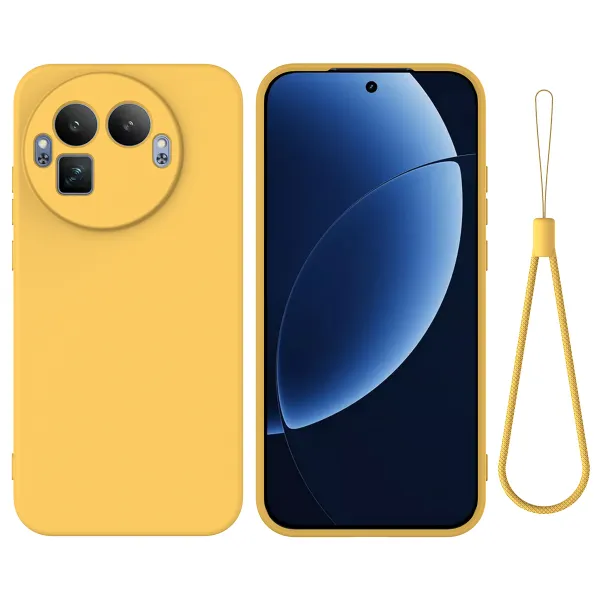 RUBBER Ochranný obal pre Realme GT 8 Pro žltý