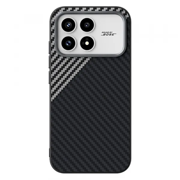 ABEEL C CARBON Ochranný kryt pre POCO F8 Pro BLACK-SILVER