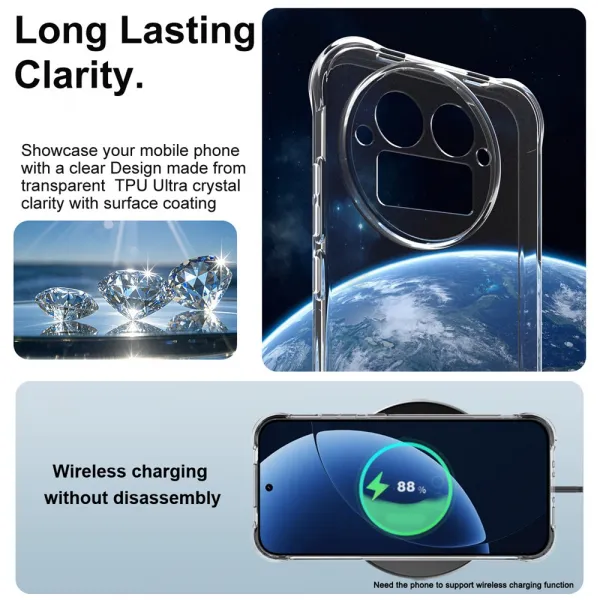 IMAK Ochranný obal pre Realme GT 8 Pro priehľadný