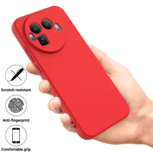 RUBBER Ochranný obal pre Realme GT 8 Pro červený