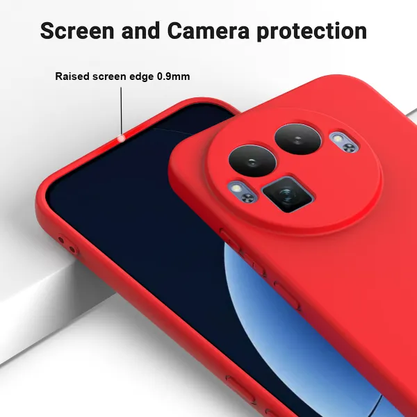 RUBBER Ochranný obal pre Realme GT 8 Pro červený