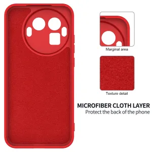 RUBBER Ochranný obal pre Realme GT 8 Pro červený