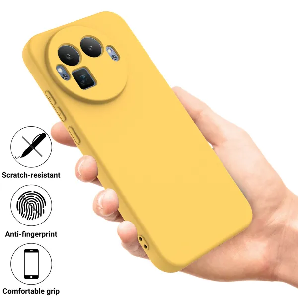 RUBBER Ochranný obal pre Realme GT 8 Pro žltý