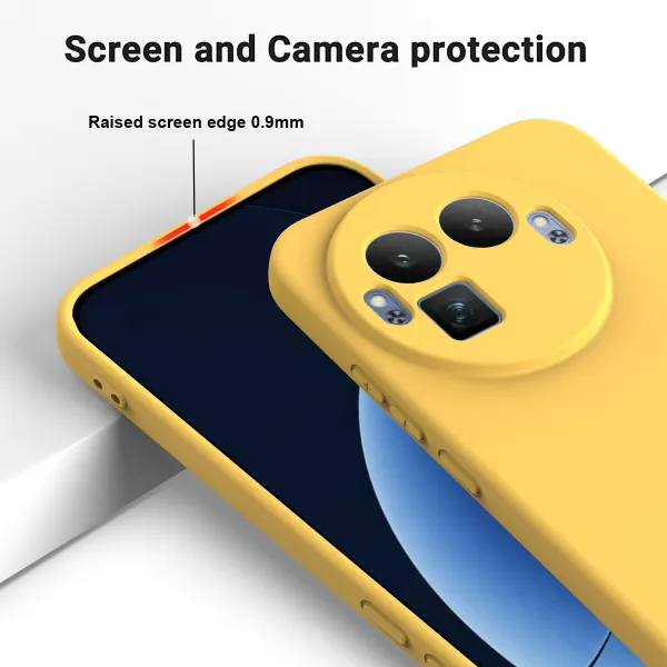 RUBBER Ochranný obal pre Realme GT 8 Pro žltý