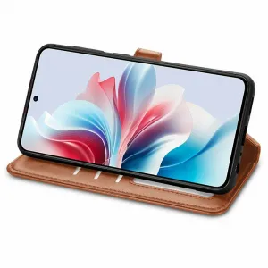 LEATHER BUCKLE Peňaženkový obal pre Motorola Moto G86 Power 5G hnedý