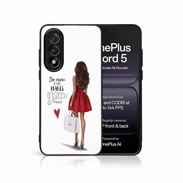 MY ART Ochranný kryt pre OnePlus Nord 5 5G RED DRESS (137)