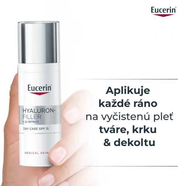 EUCERIN Hyaluron filler+ 3xeffect denný krém SPF15 50 ml