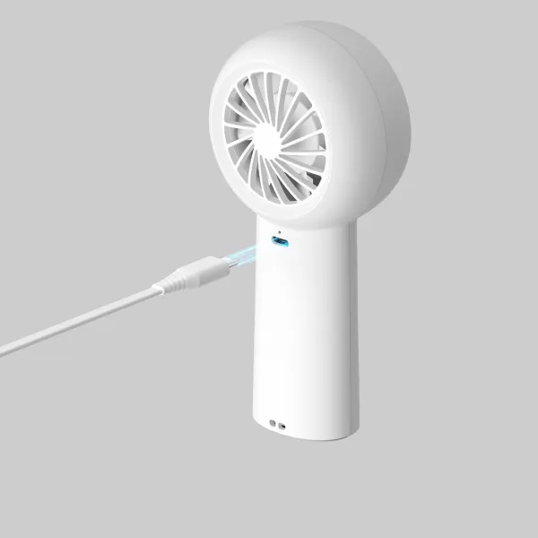 Jisulife Life5 Plus USB-C ručný ventilátor 4000mAh, biely