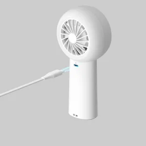 Jisulife Life5 Plus USB-C ručný ventilátor 4000mAh, biely