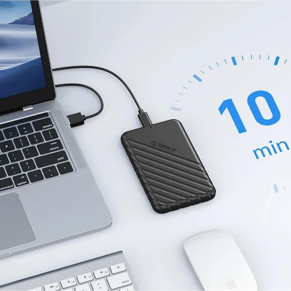 Orico 25PW1C-C3 externý box pre HDD/SSD USB-C 3.1, čierny