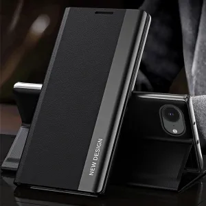 MG Sleep Case Pro knižkové puzdro na iPhone 16e, čierne