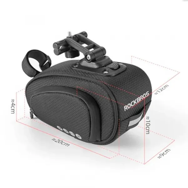 Rockbros C40 cyklistická taška pod sedadlo, čierna