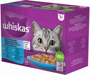 WHISKAS Kapsička Rybací výber v želé 12pack
