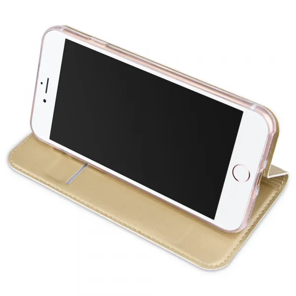 Dux Ducis Skin Pro knižkové kožené puzdro na Motorola Moto G10/G20/G30/G10 Power, zlaté