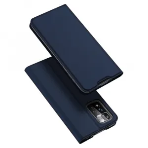 Dux Ducis Skin Pro knižkové kožené puzdro na Poco M4 Pro 5G, modré