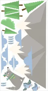Dekoračnánálepkanastenuživotvprírode60x120cm 60 x 120 cm 46011_98559