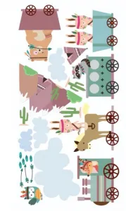 Krásnadetskánálepkanastenuzvieratkávovláčiku60x120 46057