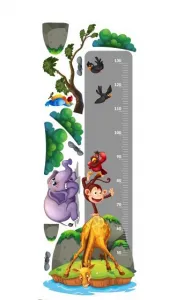 Krásnafarebnánálepkanastenupravítkozozoo40x120cm 46135