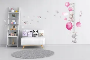 Nálepkapravítkododetskejizbysmotívomroztomilýchzajačikov40x120cm 46138