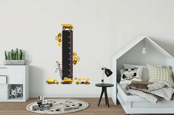 Úžasnánálepkanastenuprechlapcovpravítkosautami40x120cm 46140