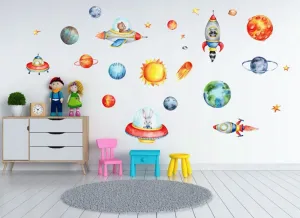 Krásnadetskáfarebnánálepkanastenusmotívomkozmu60x120cm 60 x 120 cm 46150_98701