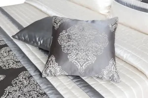 Domtextilu Luxusný prehoz na posteľ s barokovým designom v zlato sivej farbe Šírka: 220 cm | Dĺžka: 240 cm Šírka: 220 cm | Dĺžka: 240 cm 29117_93356