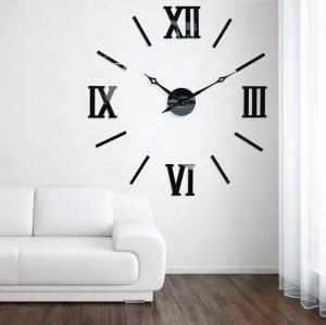 Elegantnénalepovaciehodinyčierne130cm46780