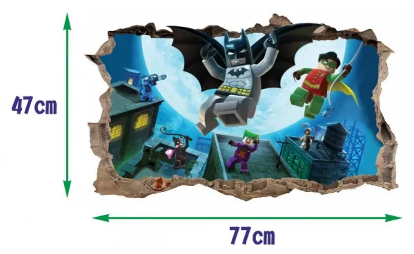 NálepkanastenuBatmanSuperhero47x77cm45424tyrkysová