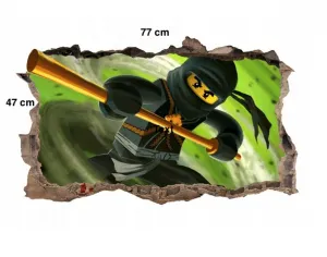 PerfektnádetskádekoračnánálepkaNINJAGO120x74cm  45981