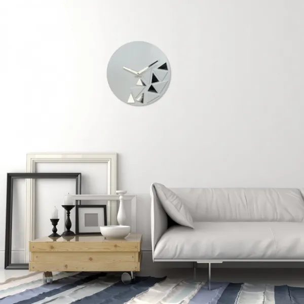 Elegantnéakrylovéhodiny30cmvbielejfarbe46769