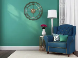 Kovovézlaténástennéhodinyvintage50cm46775
