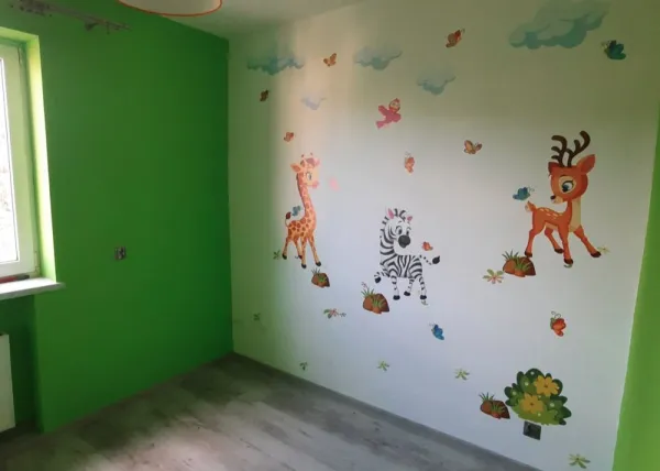 Rozprávkovádetskánálepkanastenu-safarisozvieratkamiŠírka:100cm|Dĺžka:200cm