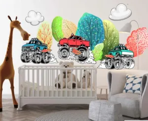 Farebnánálepkanastenupremilovníkovoffroad-autá4x4Šírka:100cm|Dĺžka:200cm