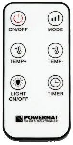 Termoventilátor – prenosný ohrievač 2000 W s LCD displejom a diaľkovým ovládaním