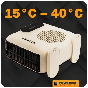 Termoventilátor – prenosný ohrievač 2000 W s LCD displejom a diaľkovým ovládaním