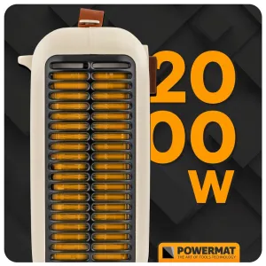 Termoventilátor – prenosný ohrievač 2000 W v retro dizajne