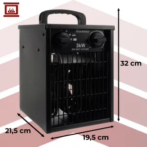 Elektrickýohrievač3000Wstermostatom