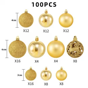 Bielevianočnéozdobynastromček100ks