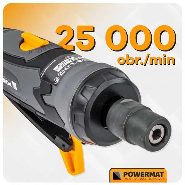 Pneumatická priama brúska PM-PSPR-25T – 25 000 ot./min