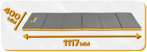 Ľahká dielenská penová podložka pod kolená skladacia – 112 x 40 x 3 cm