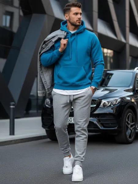 Pánska mikina DStreet Light Blue