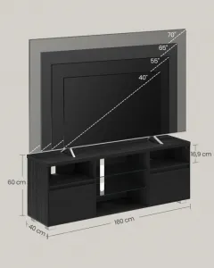 Stolík pod televízor s LED osvetlením LTV331T21