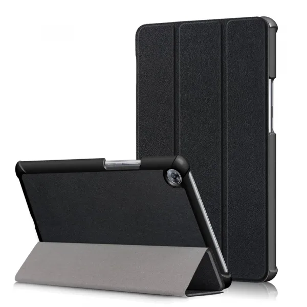 LEATHER Zaklápací kryt pre Huawei MediaPad M5 8.4 čierny