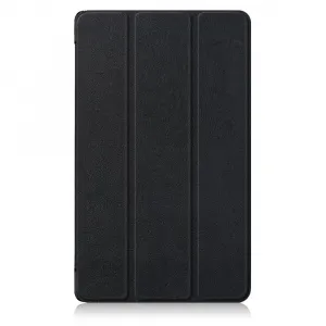 LEATHER Zaklápací kryt pre Huawei MediaPad M5 8.4 čierny