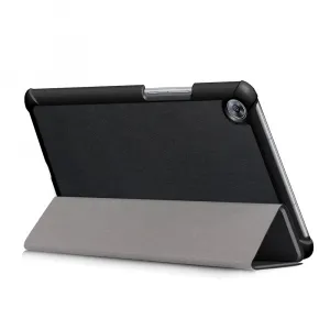 LEATHER Zaklápací kryt pre Huawei MediaPad M5 8.4 čierny